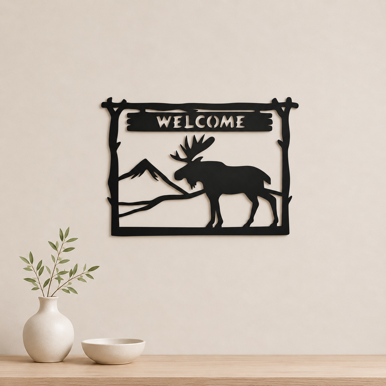 Настінне панно «Moose Welcome»